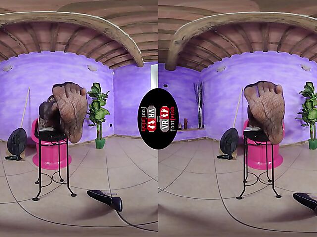 VR foot fetish with dirty talking witch Ammalia