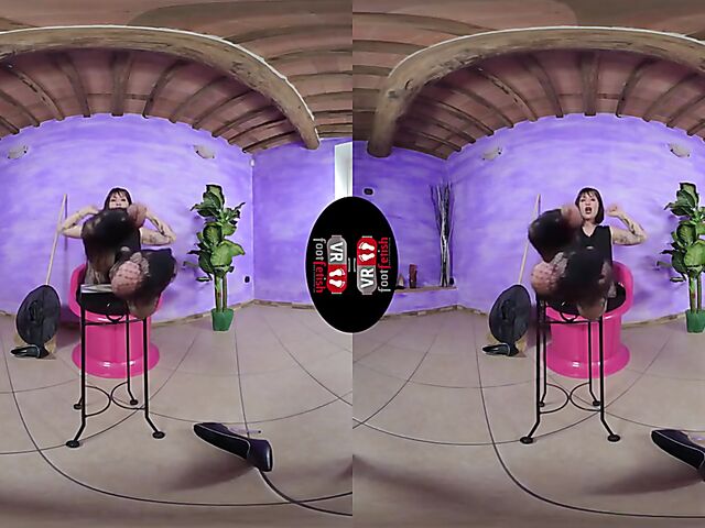 VR foot fetish with dirty talking witch Ammalia