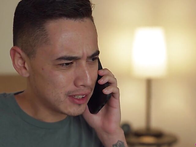 Skinny small tits MILF Charlie Valentine gets nailed by a boy in the kitchen