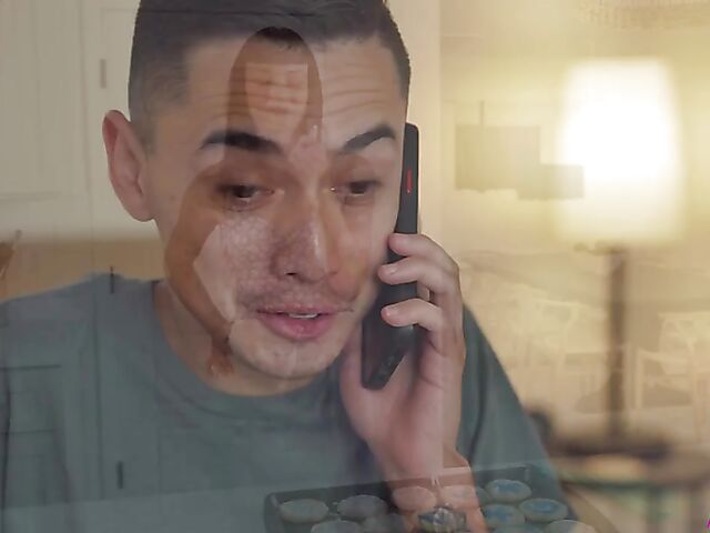 Skinny small tits MILF Charlie Valentine gets nailed by a boy in the kitchen