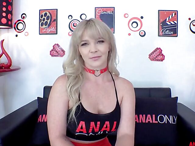 Ass worship and ass fuck with well-endowed blonde Kay Carter