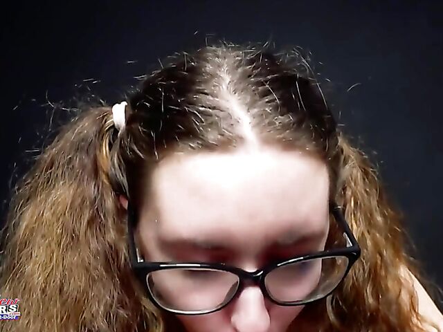 New girl with glasses POV HJ, BJ and riding featuring Dixie