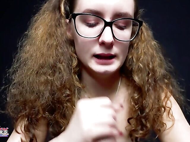 New girl with glasses POV HJ, BJ and riding featuring Dixie