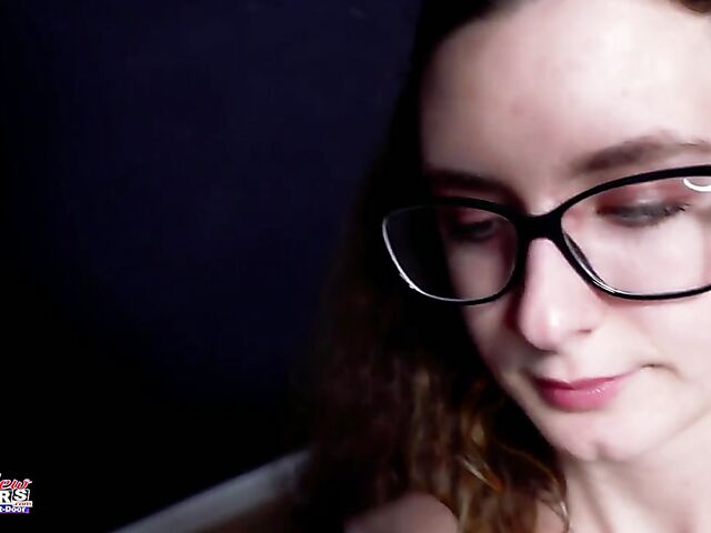 New girl with glasses POV HJ, BJ and riding featuring Dixie