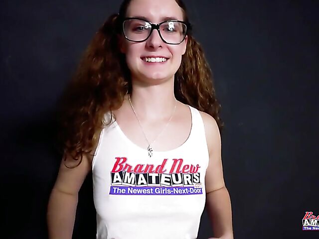 New girl with glasses POV HJ, BJ and riding featuring Dixie