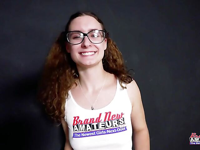 New girl with glasses POV HJ, BJ and riding featuring Dixie