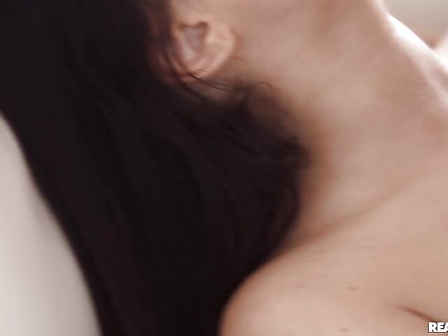 Shaved pussy fucking by the lake with sexy babe Milena Ray