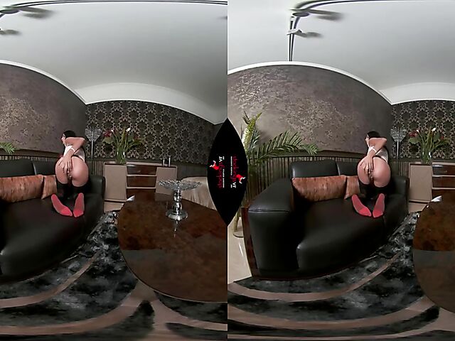 Stockings and panties masturbation in VR 3D with Mia Trejsi