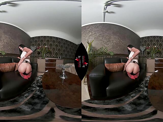 Stockings and panties masturbation in VR 3D with Mia Trejsi