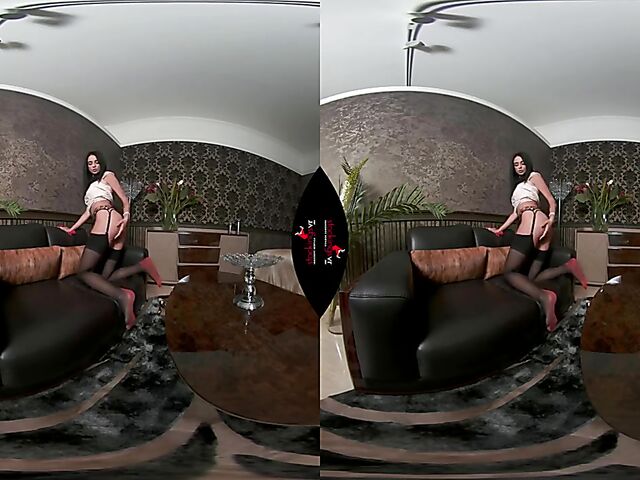 Stockings and panties masturbation in VR 3D with Mia Trejsi