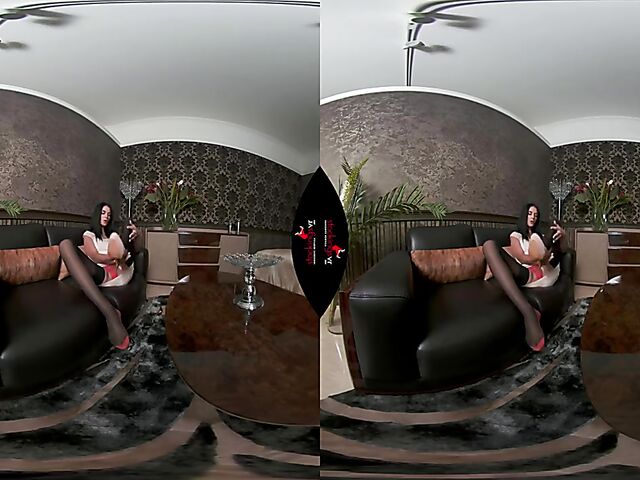 Stockings and panties masturbation in VR 3D with Mia Trejsi