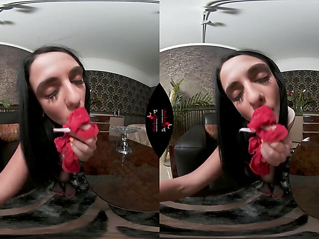 Stockings and panties masturbation in VR 3D with Mia Trejsi