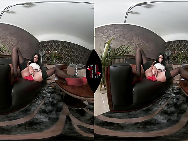 Stockings and panties masturbation in VR 3D with Mia Trejsi