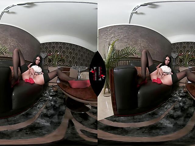 Stockings and panties masturbation in VR 3D with Mia Trejsi