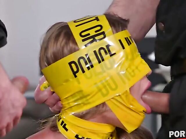 Zlata Shine - Tied anal and double penetration with policemen