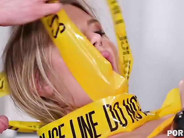 Zlata Shine - Tied anal and double penetration with policemen