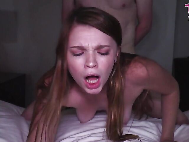 Cute teen creampie with adorable Mazy Myers