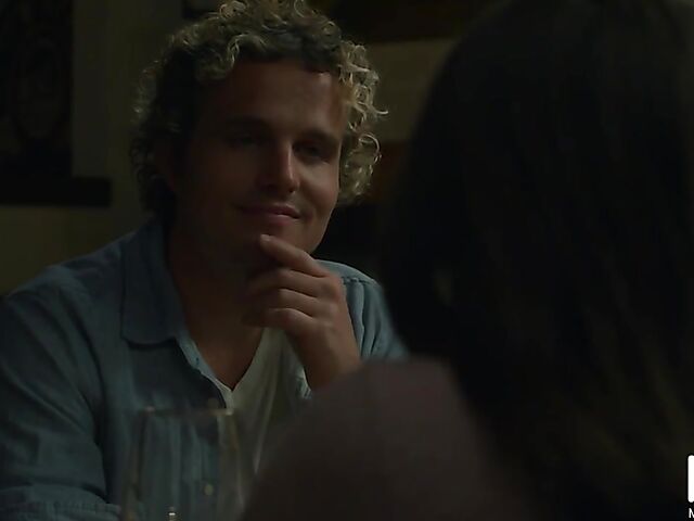 Lovely dinner and MMF threesome with curious Maya Woulfe