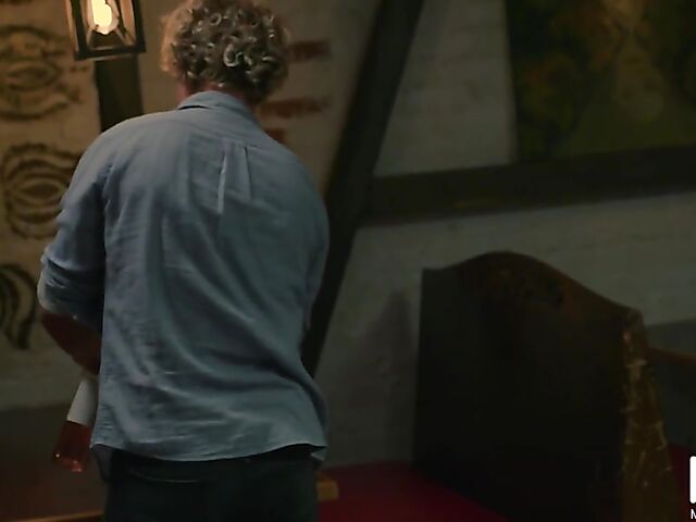 Lovely dinner and MMF threesome with curious Maya Woulfe