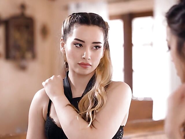 Alexia Anders and Aria Lee's girl on girl sex scene
