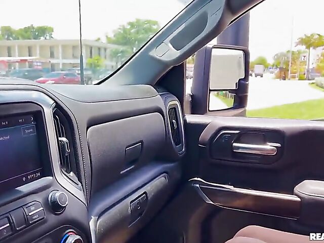 Big ass ebony girl with natural tits Ariel Pure gets it started in the car