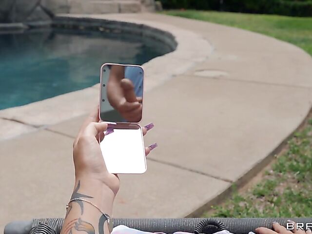 Seductive bikini babe with sexy boobs Bella Blu gets boned