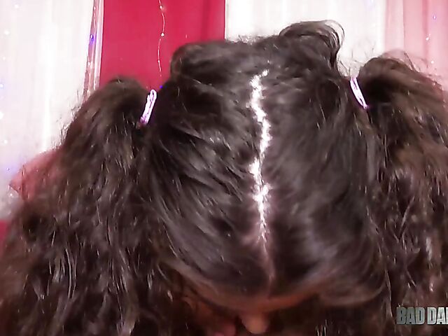 Victoria Voxxx - Curly teen POV suck and fuck sessions with dirty stepdaddy