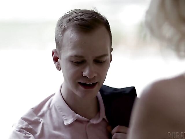 Husband watches Kit Mercer get nailed by her new stepson