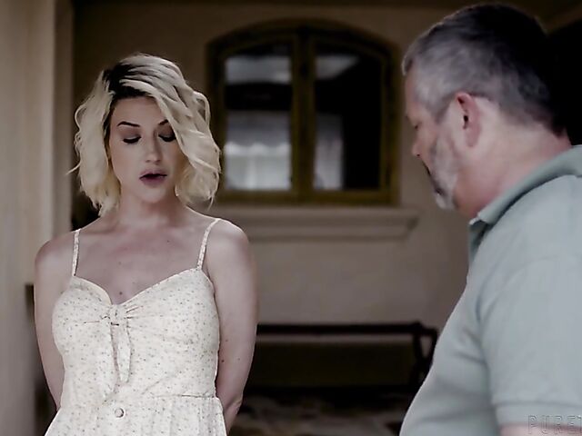 Husband watches Kit Mercer get nailed by her new stepson