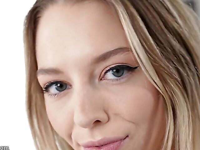 Oiled teen Lily Larimar gets banged in pink fishnets