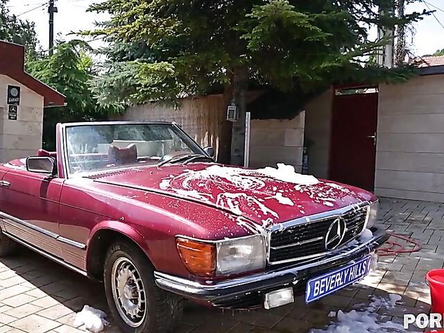 Carwash latina interracial wet fuck featuring Yorgelis Carrillo