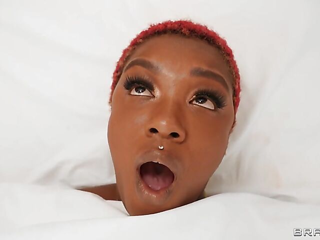 Interracial massage with big ass ebony Deja Marie