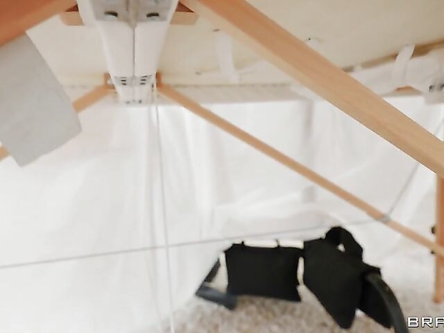 Interracial massage with big ass ebony Deja Marie