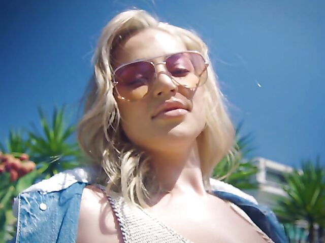 Playboy erotic solo with natural tits blonde babe Blake Blossom