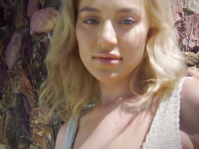 Playboy erotic solo with natural tits blonde babe Blake Blossom