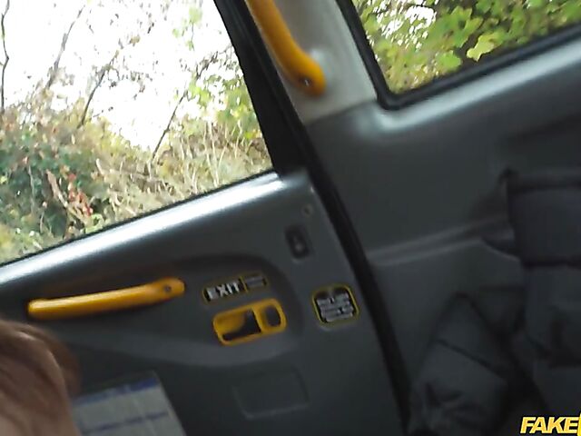 Skirt fuck in a taxi with sexy Charlotte Angie