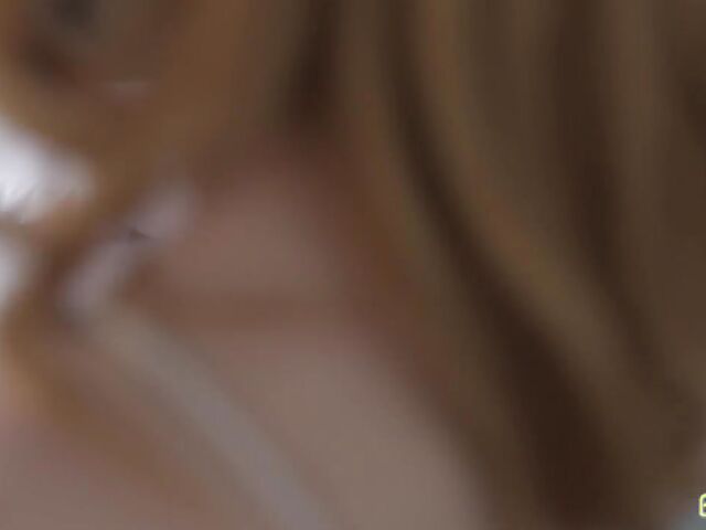 Pale young redhead in denim shorts Scarlet Skies wants sex