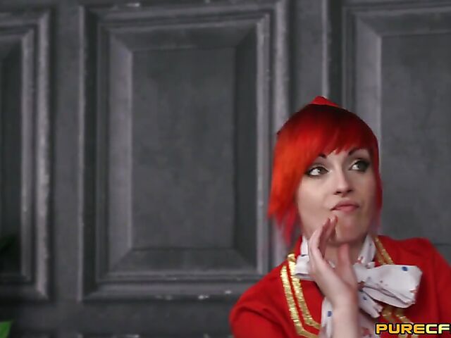 Group CFNM handjob with air stewardesses featuring Angel Rae Doll, Ellie Eastleigh, Honour May and Kitty Glitter