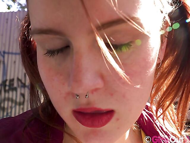 Outdoor and car masturbation with naughty Fawn