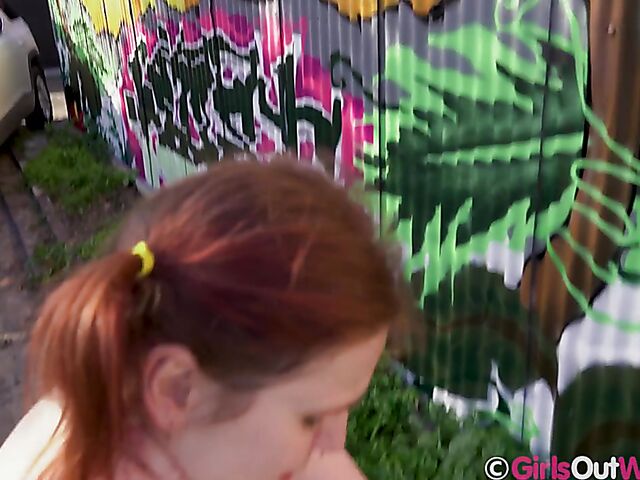 Outdoor and car masturbation with naughty Fawn