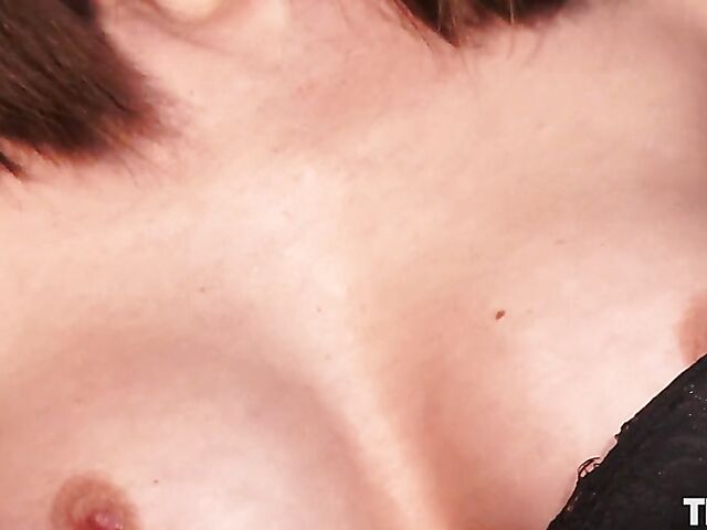 Lingerie solo and stocking masturbation behind bars with stunning Subil Arch