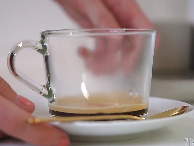 Two cocks at work for curious Angelika.Grays