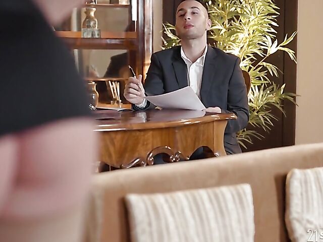 Elegant anal in sheer stockings with Angelika Grays