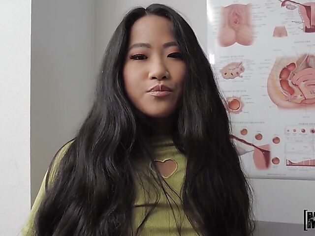 Alona Bloom - Long haired asian POV fucked in the middle of the room