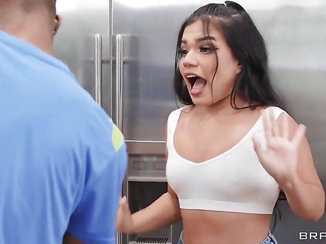 Brazzers black on black porn with ebony MILF Naomi Foxxx