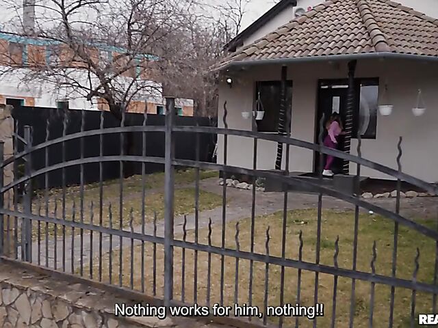 Safira Yakkuza - Girl with big fake tits POV anal