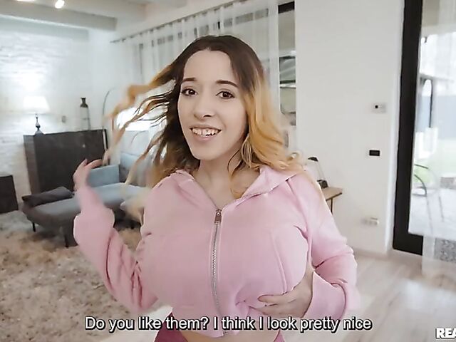 Safira Yakkuza - Girl with big fake tits POV anal