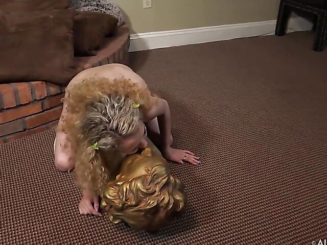 Allie Addison - Curly teen pussy play photoshoot BTS