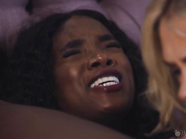 Interracial lesbian 3way with a MILF featuring Ana Foxxx, Jessica Ryan and Sky Pierce