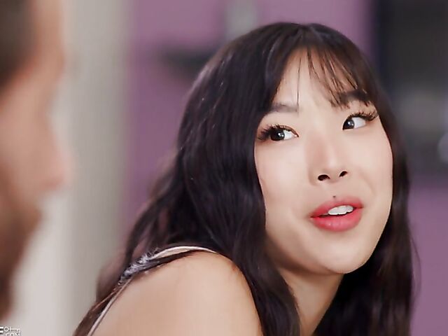 Cute asian girl Elle Lee gets filled doggystyle